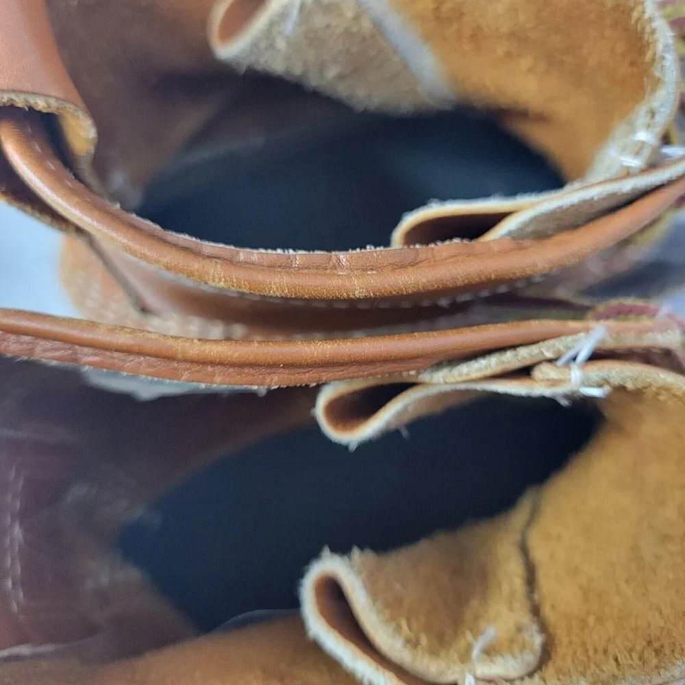 Vintage LL Bean‎ Boots Womens 7 Brown Maine Hunting Shoe Unlined Leather Duck